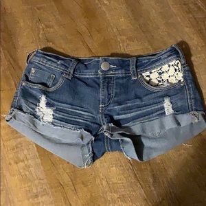 Denim shorts